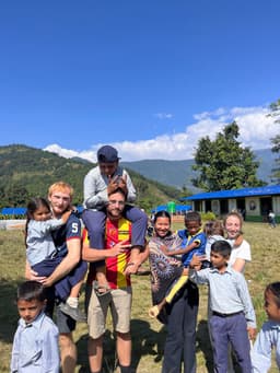 Nepal, Volunteering in a primary school