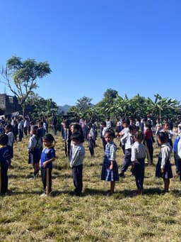 Nepal, Volunteering in a primary school