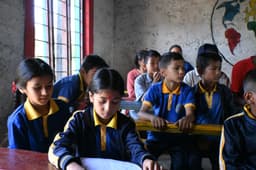 Nepal, Volunteering in a primary school